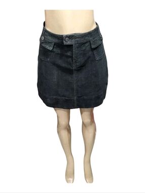 Patagonia Corduroy Mini Skirt Size 10 Gray Women's